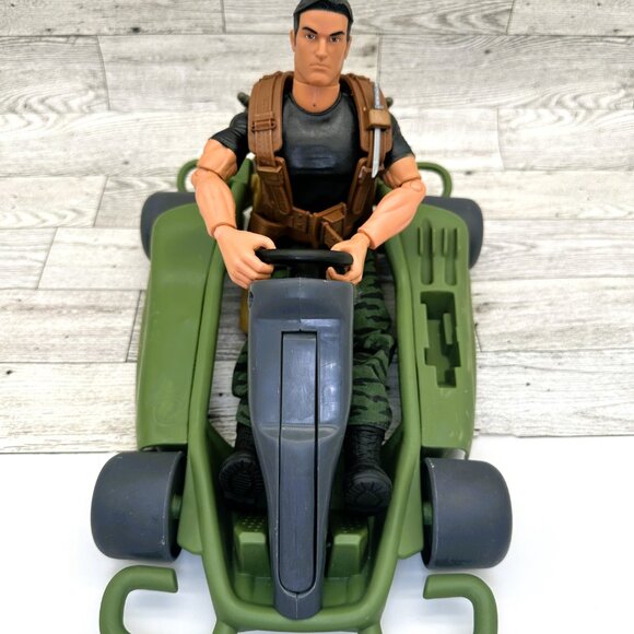 GI Joe Battle Go Kart Dune Buggy w/GI Joe Action Figure by Hasbro Y2K 2000 - Picture 3 of 15
